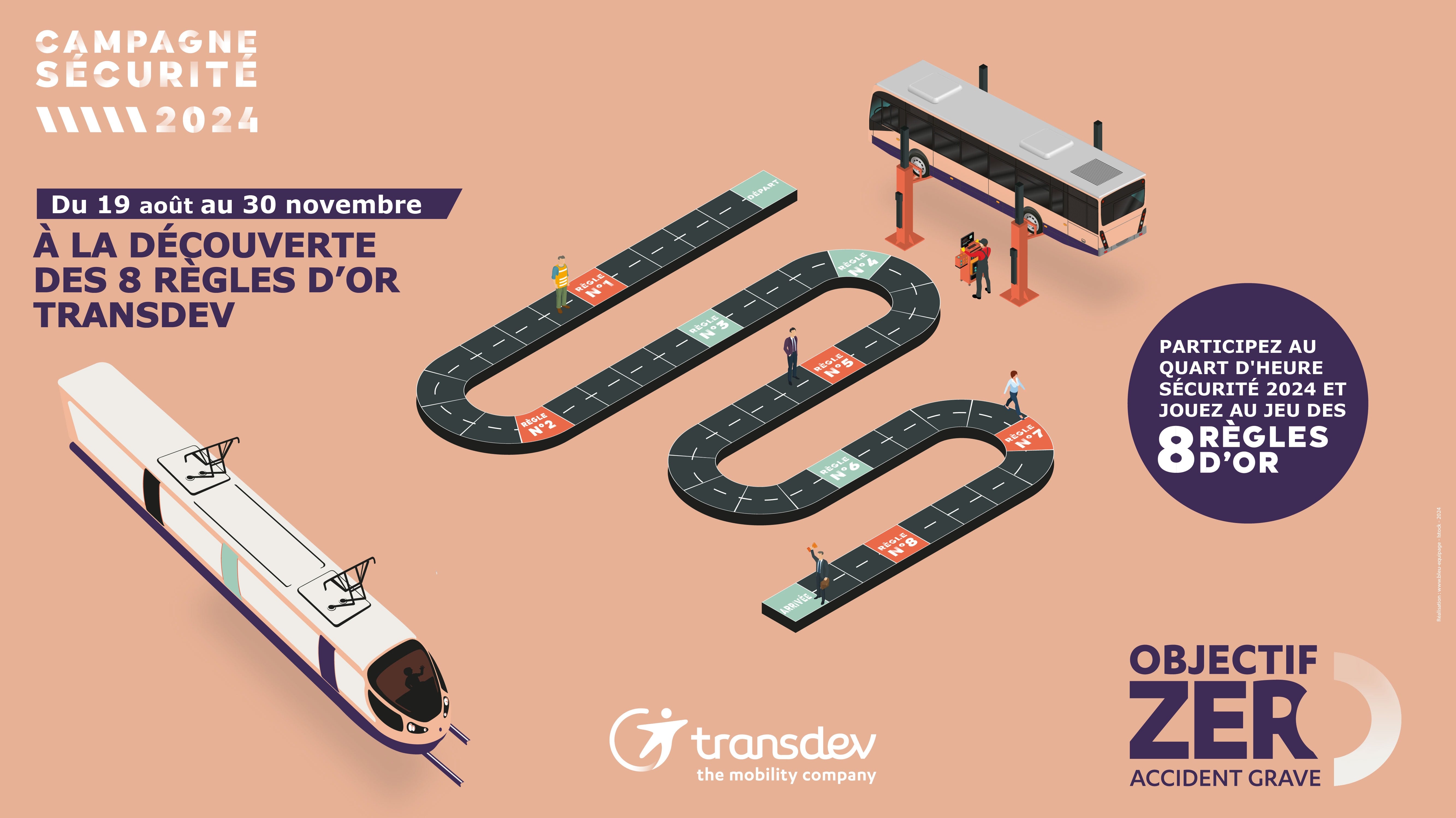 Affiche Transdev - Opération sécurité 2024